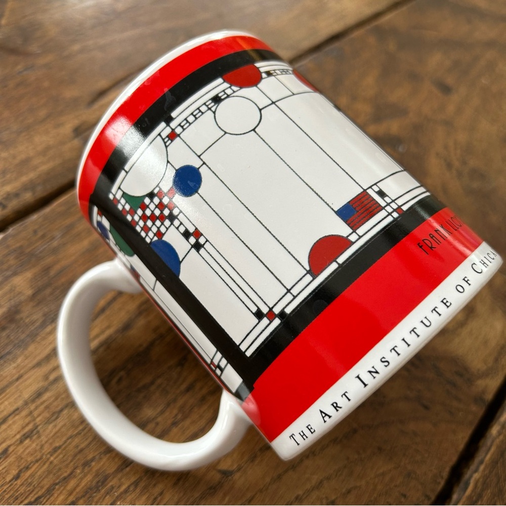 Vintage 1993 Art Institute of Chicago "Frank Lloyd Wright" Coffee Tea Mug Cup